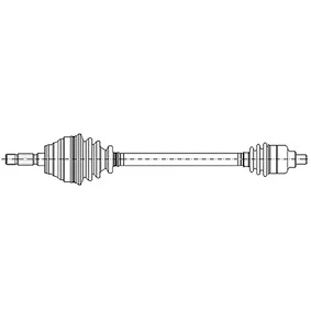 Imagem de METELLI 17 0256 Veio de transmissão 570mm 82mm