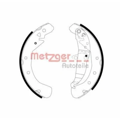 Imagem de METZGER MG 967 Maxilas de Travão Eixo traseiro 230 42 com alavanca OPEL: Astra G CC, Combo C Van / Carrinha, H Hatchback