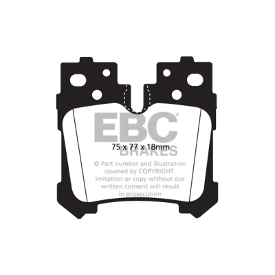 Imagem de Jogo de pastilhas para travão disco EBC Brakes DP41812R