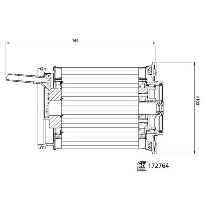 Imagem de FEBI BILSTEIN 172764 Filtro de Combustível Cartucho filtrante com retentor AUDI: Q7, A6 C7 Avant, Sedan