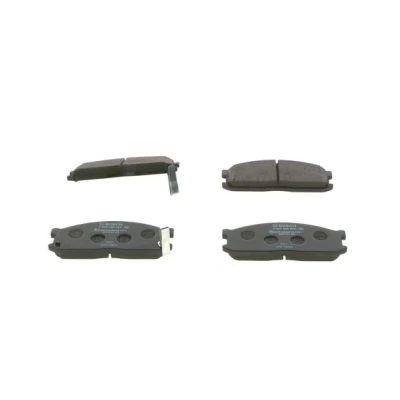 Imagem de BOSCH 0 986 460 020 Jogo de pastilhas para travão disco Baixo teor metálico com avisador sonoro desgaste MAZDA: Série E Van