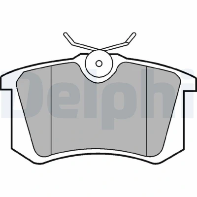 Imagem de DELPHI LP2255 Jogo de pastilhas para travão disco não preparado indicador aviso desgaste com chapa anti ruído acessórios