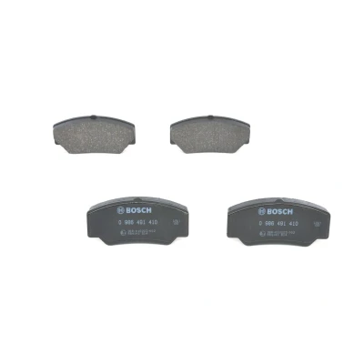 Imagem de BOSCH 0 986 491 410 Jogo de pastilhas para travão disco Baixo teor metálico com chapa anti ruído, instruções montagem FORD: Transit Mk3 Van