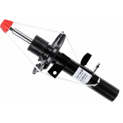 Imagem de SACHS 318 724 Amortecedor esquerda Pressão do gás Tubo duplo com assento de mola cavilha em cima FORD: Transit Connect V408 Van