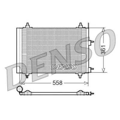 Imagem de DENSO DCN21015 Condensador com secador 558x361x16 R 134a 558 PEUGEOT: 307 SW, Hatchback, CC