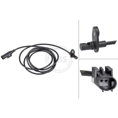 Imagem de A.B.S. 32309 Sensor de ABS activo 1675mm 1770mm 18mm preto MERCEDES BENZ: Sprinter 5 T Camião plataforma/Chassis