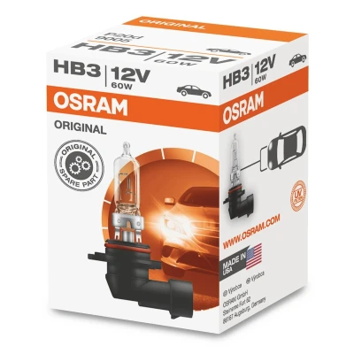 Imagem de OSRAM 9005 Lâmpada, farol de longo alcance HB3 12V 60W 3200K Halogéneo OPEL: Astra G CC, Zafira A, Mokka / X, VOLVO: V50, S60 I, C30