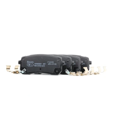Imagem de BREMBO P 30 035 Jogo de pastilhas para travão disco com avisador sonoro desgaste chapa anti ruído acessórios KIA: SORENTO 3, CARNIVAL 2