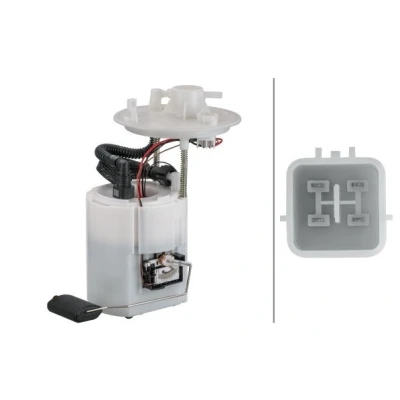 Imagem de HELLA 8TF 358 106 681 Unidade de alimentação combustível com sensor nível combustível, junta elétrico