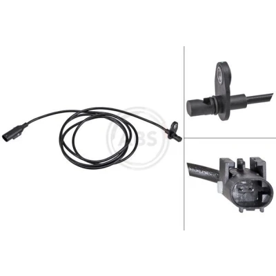 Imagem de A.B.S. 32308 Sensor de ABS activo 1675mm 1770mm 18mm preto MERCEDES BENZ: Sprinter 5 T Camião plataforma/Chassis
