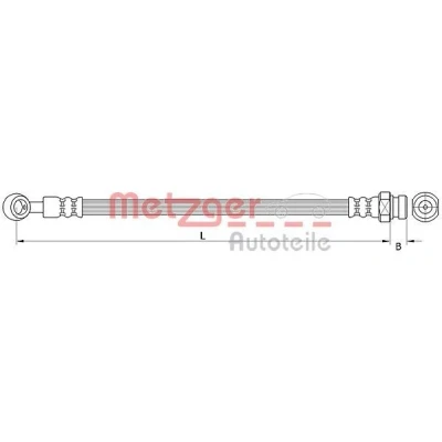 Imagem de METZGER 4111047 Mangueira de Travão 285 KIA: Picanto I