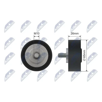 Imagem de NTY RNK BM 032 Polia de desvio/de guia, correia trapezoidal 65mm
