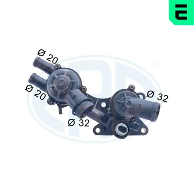 Imagem de ERA 350589A Termóstato, líquido de refrigeração 87 com junta sensor Plástico caixa VOLKSWAGEN: Golf 5, Passat B6 Variant, Sedan