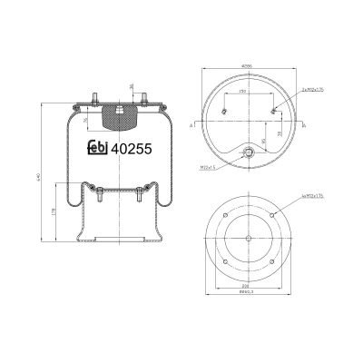 Imagem de FEBI BILSTEIN 40255 Fole, suspensão pneumática