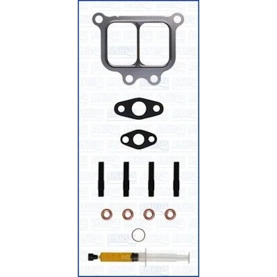 Imagem de AJUSA JTC11460 Kit de montagem, turbocompressor with studs, syringe oil com juntas instruções montagem
