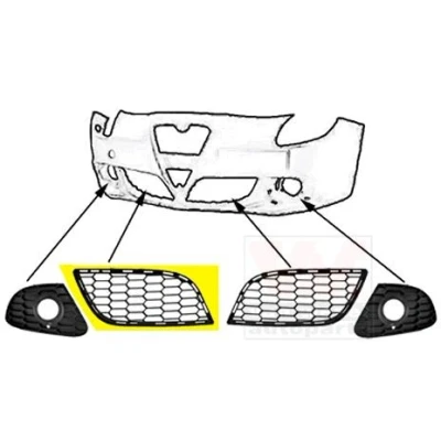 Imagem de VAN WEZEL 0113596 Grelha de Pára Choques à frente, lado direito ALFA ROMEO: Giulietta Hatchback