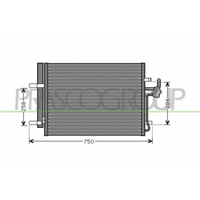 Imagem de PRASCO FD110C002 Condensador com secador 18 13 Alumínio 608 R 134a FORD: MONDEO 4