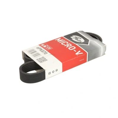 Imagem de GATES Micro V 6PK870 Correia trapezoidal estriada 870 6 Poliéster, EPDM (borracha de etileno propileno dieno) PEUGEOT: 307 SW, Carrinha