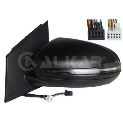 Imagem de Espelho retrovisor Alkar 6141214 esquerda com subcapa elétrico aquecível, memória, não esférico para veículo volante à
