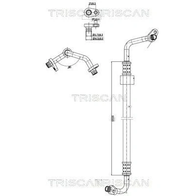 Imagem de TRISCAN 9010 28006 Conduta de alta/baixa pressão, ar condicionado do compressor para o condensador