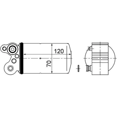 Imagem de MAHLE ORIGINAL AD 101 000S Filtro Secador VOLVO: XC60 I, V60 I