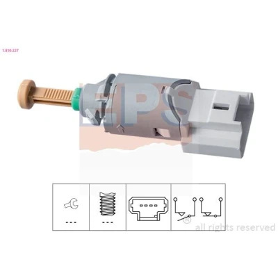 Imagem de EPS 1.810.227 Interruptor de luz stop mecânico Made in Italy OE Equivalent RENAULT: Kangoo I Express, Clio 3, 4, OPEL: Vivaro A Combi