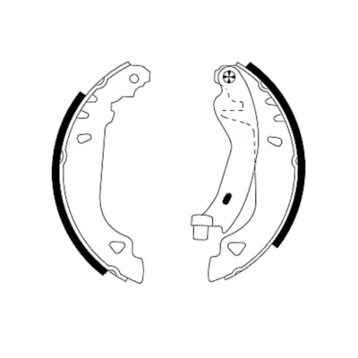 Imagem de TEXTAR 91049100 Maxilas de travão 180 32 com alavanca do mão FIAT: Punto I Hatchback, Tempra Sedan, LANCIA: Y