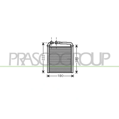 Imagem de PRASCO VG036H002 Radiador Quente com tubagem VOLKSWAGEN: Passat B6 Variant, B7 Variant