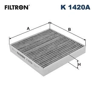 Imagem de FILTRON K 1420A Filtro, ar do habitáculo Filtro de carvão ativado 178 176,5 28 KIA: Picanto III