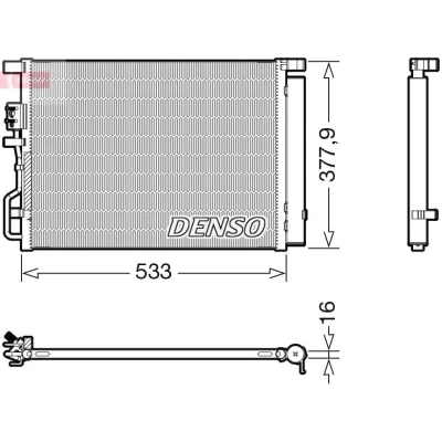 Imagem de DENSO DCN41018 Condensador com secador R 134a