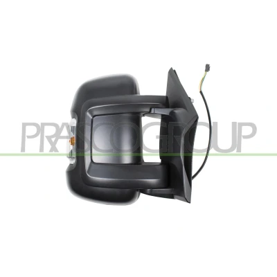 Imagem de espelho retrovisor Prasco FT9307313 à direita preto elétrico aquecível, Braço do curto, sem cor FIAT: Ducato III Van