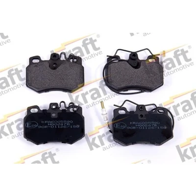 Imagem de KRAFT 6005590 Jogo de pastilhas para travão disco Eixo dianteiro incl. contacto aviso desgaste CITROËN: AX, C15 Van, PEUGEOT: 205 I Hatchback