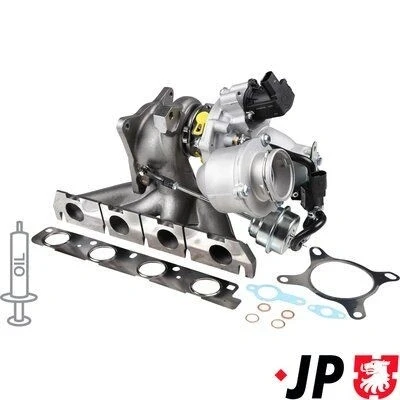 Imagem de JP GROUP 1117408100 Turbocompressor accionado pelos gases de escape incl. Kit juntas AUDI: A3 Hatchback, Sportback