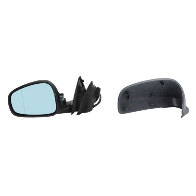 Imagem de Espelho retrovisor Alkar 6143476 esquerda com subcapa elétrico aquecível, dobrável electricamente, tom azul, não esférico para veículo volante à e