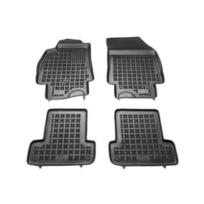 Imagem de REZAW PLAST 201902 Conjunto de tapete chão Borracha à frente e atrás 4 preto medida RENAULT: MEGANE 3 Grandtour,
