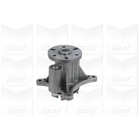 Imagem de GRAF PA1067 Bomba de água com retentor mecânico Chapa aço para accionamento da correia trapezoidal estriada PEUGEOT: 607 Sedan, 407 Coupe