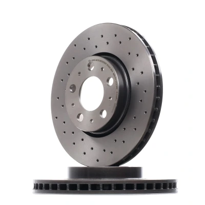 Imagem de BREMBO XTRA LINE 09.8633.1X Disco de travão 286 26 5 perfurado/ventilado revestido alto carbono com parafusos VOLVO: V70 2, S60 I, I