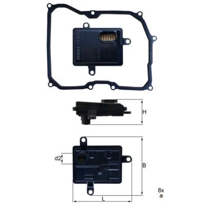 Imagem de MAHLE ORIGINAL HX 275D Filtro de Transmissão VOLKSWAGEN: Golf 7, Beetle Cabrio, SKODA: Octavia 3 Combi