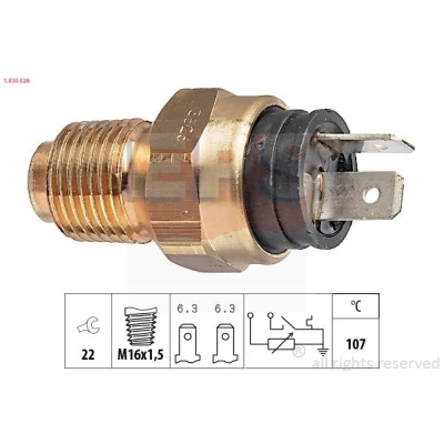 Imagem de EPS 1.830.526 Sensor da Temperatura do Líquido de Refrigeração Made in Italy OE Equivalent IVECO: DAILY 3, 2 Pritsche/Fahrgestell