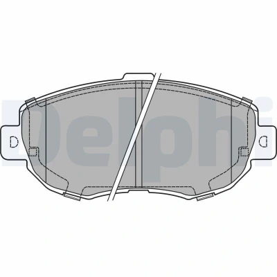 Imagem de DELPHI LP1140 Jogo de pastilhas para travão disco com avisador sonoro desgaste sem chapa anti ruído acessórios LEXUS: IS I Sedan, GS II