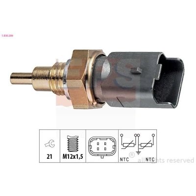 Imagem de EPS 1.830.286 Sensor da Temperatura do Líquido de Refrigeração Made in Italy OE Equivalent FIAT: Punto II Hatchback, BRAVO 1, Stilo Hatchback