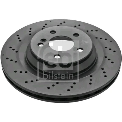 Imagem de FEBI BILSTEIN 43876 Disco de travão Eixo traseiro 330 26 5 112 perfurado/ventilado revestido alto carbono MERCEDES BENZ: SL Cabrio