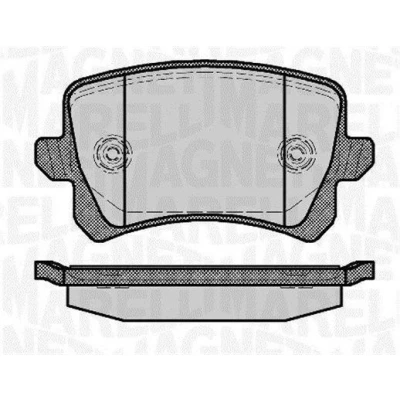 Imagem de MAGNETI MARELLI 363916060658 Jogo de pastilhas para travão disco VOLKSWAGEN: Golf 5, Sharan II, Passat B6 Sedan, SEAT: Alhambra II