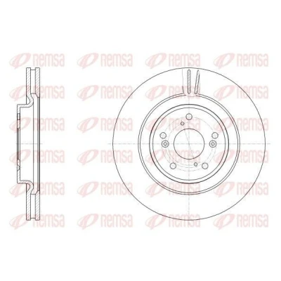 Imagem de REMSA Disco de travão Eixo dianteiro 320mm 28mm 5 ventilado 62557.10 45251TNYE01 Discos