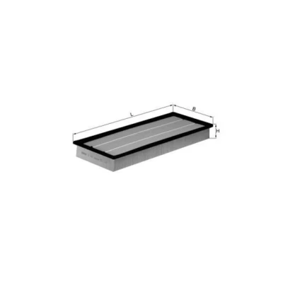 Imagem de MAHLE ORIGINAL LX 1151 Filtro de ar 55,5 200 500,0 partículas