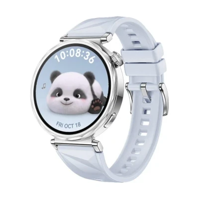 Imagem de Huawei Watch GT 5 41mm Prata (Bracelete De Borracha Azul)