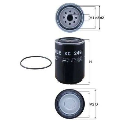 Imagem de MAHLE ORIGINAL KC 249D Filtro de Combustível aparafusado DAF: CF 85