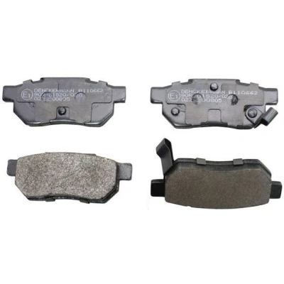 Imagem de DENCKERMANN B110662 Jogo de pastilhas para travão disco Eixo traseiro com avisador sonoro desgaste HONDA: CIVIC V Hatchback, 6 Hatchback