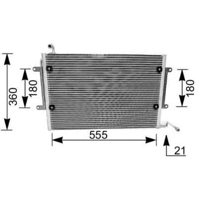 Imagem de MAHLE ORIGINAL AC 172 000S Condensador sem secador 568 VOLKSWAGEN: GOLF 3
