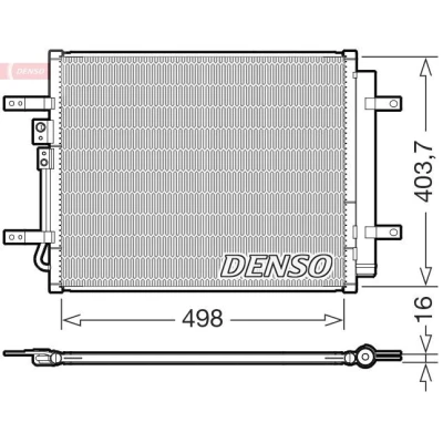 Imagem de DENSO DCN41025 Condensador com secador R134a